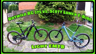 Light EMTB Scott Lumen E-Ride vs. Rotwild RG 375