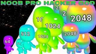 NOOB vs PRO vs HACKER vs GOD in Man Runner 2K48 Update ✓