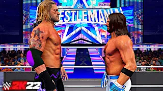 WWE 2K22: EDGE VS. AJ STYLES | WRESTLEMANIA 38
