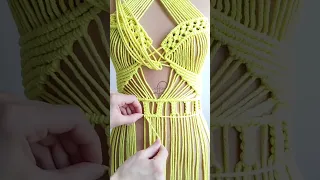 Macrame dress tutorial diy #macrametutorial #macrame #diy #handmade #macramepattern #onlinecourses