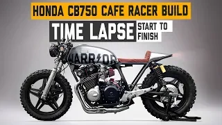 Honda CB750 Cafe Racer 'WARRIOR' Build Time Lapse