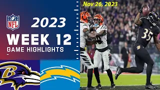 Baltimore Ravens vs Los Angeles Chargers Week 12 FULL GAME 11/26/23 | NFL Highlights Today