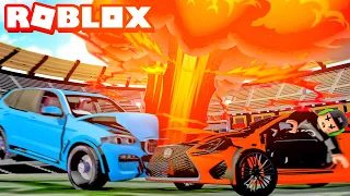 Playing DEMOLITION DERBY in Roblox!! (Car Crushers 2)