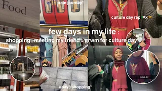 VLOG : Grwm for culture day at school rep 🇩🇿x🇺🇬: london shopping + meeting my friend