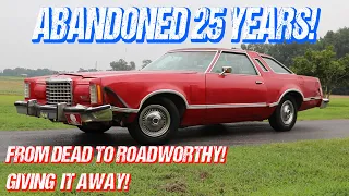 ABANDONED Thunderbird Rescued After 25 Years: From Dead to Roadworthy