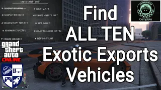 How to Find ALL TEN Exotic Exports Vehicles - GTA Online - Los Santos Tuners Update