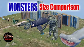 MONSTERS SIZE COMPARISON - Creature size comparison - Monstruos mitológicos comparación 3D