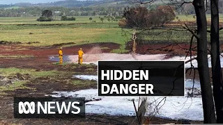 Peat fire burning underground in Victoria poses hidden health threat | ABC News