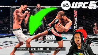 Trying To Destroying People Legs With Jose Aldo! AGAIN!