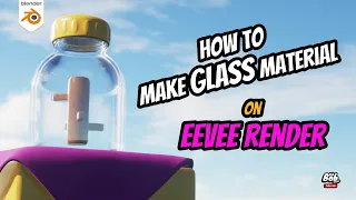 How to make Glass Material on EEVEE Render in Blender 4.1 | Easy Blender Tips (EBT)