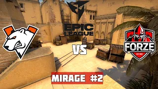 VIRTUS.PRO vs FORZE. Map-2 Mirage. EPIC CIS League Spring 2021