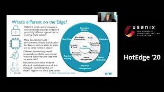 HotEdge '20 - SMARTER: Experiences with Cloud Native on the Edge