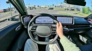 2023 Hyundai IONIQ 6 [ Ultimate 4WD 325hp ] POV Test Drive | Electric consumption & range