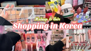 🇰🇷Shopping in Korea OliveYoung Sale🛍️2023//makeup&￼hair shopping howl💖