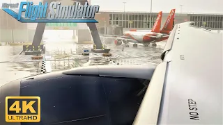 Microsoft Flight Simulator 2020 *ULTRA SETTINGS* SNOWY 787-10 Dreamliner Take-off In Gatwick