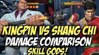 Shang Chi Vs Kingpin Damage Comparison | Skill Gods! | Marvel Contest Of Champions