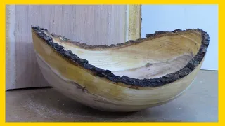 How to Woodturn a Natural Edge Bowl