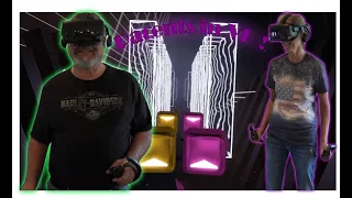 Non-Gamer Parents Play BEAT SABER for the First Time! First VR Experience Ever!