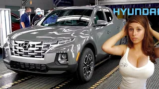 Hyundai Santa Cruz ASSEMBLY 2024: USA factory tour – Manufacturing car step by step➕Making of