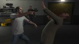 Trevor kills dave norton after finding out the truth about brad