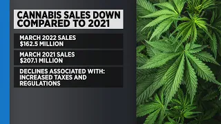 Cannabis Sales Down Compared To 2021