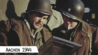 Aachen - Liberation in October 1944 (in color and HD)