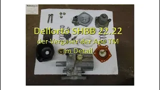 Dellorto SHBB 22.22 der Vergaser der Ape TM im Detail