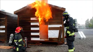 Water Extinguisher Controls Room Fire