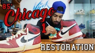 Original 1985 Air Jordan Chicago 1 Restoration by Vick Almighty