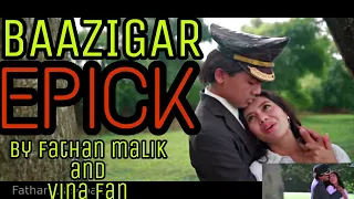 BAAZIGAR O BAAZIGAR | FATHAN MALIK feat VINA FAN | PARODI INDIA | REACTION Arif Batubara