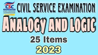 CIVIL SERVICE EXAM REVIEWER ANALOGY AND LOGIC | 2023 | ABRINICA CALZADO TV
