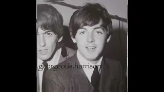 Paul McCartney George Harrison edit ❤️ || Killshot edit audio || The Beatles edit ||#getback #shorts