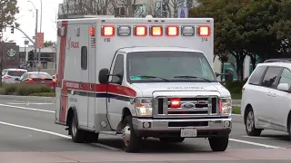 Falck Ambulance 9183 Responding