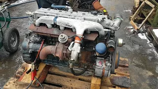 Motor VM 65 B 6 cylinder turbo diesel engine test cold start Matadotti SRL