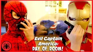 Funny Captain America DAY OF DOOM Lock Down Iron Man Supergirl comics in real life SuperHero Kids