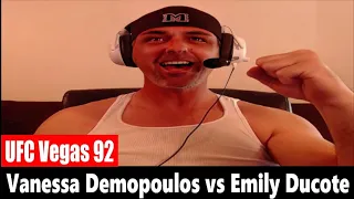 UFC Vegas 92: Vanessa Demopoulos vs Emily Ducote REACTION