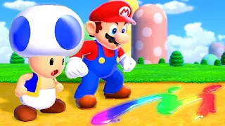 Bowser's Fury: Mario vs Toad - Full Game Walkthrough (2-Player Splitscreen Race)