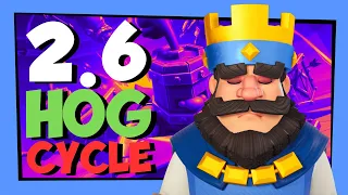 Learning 2.6 Hog Cycle.  Push to Ultimate Champion League 5 PART 24 #clashroyale #hogrider