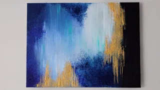 ABSTRACT ACRYLIC PAINTING/ RELAXING PAINTING DEMONSTRATION/ STEP BY STEP TUTORIAL