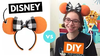 DIY Fall Corduroy Minnie Mouse Ears | Disney vs DIY