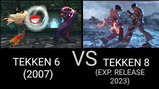 TEKKEN 6 VS TEKKEN 8 | MOVES COMPARISON