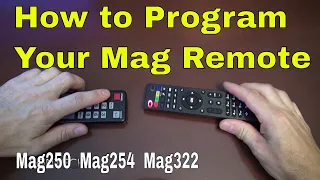 How To Program a MAG250 - MAG254 - MAG322 Remote Control