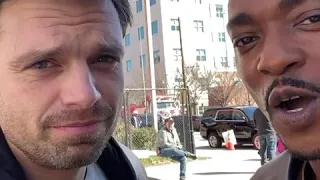 Sebastian Stan & Anthony Mackie - A little Valentine's Day message to all.