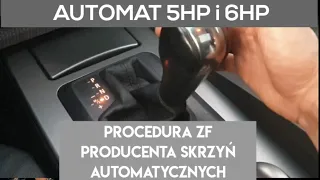 JAK SPRAWDZIĆ POZIOM OLEJU W AUTOMACIE ZF 6HP19 HP26 HP28 HP32 5HP E60 E39 E46 X5 E53 X3 E83 Z3 E65