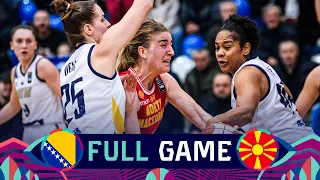 Bosnia and Herzegovina v Macedonia | Full Basketball Game | FIBA Women's EuroBasket 2023 Qualifiers