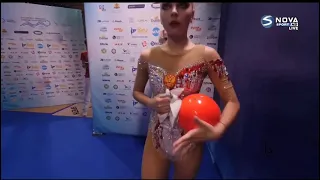 Arina Averina Ball All-around European Championships Varna 2021