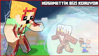 BOBBY SALDIRIYOR, HÜSAMETTİN BİZİ KORUYOR! 😱 - Minecraft