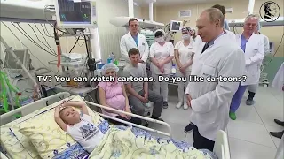 Watch the candid moment Putin visits a sick child!