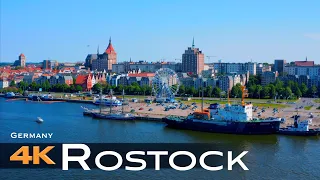 ROSTOCK 2024 🇩🇪 Drone Aerial 4K | Mecklenburg Vorpommern Germany Deutschland