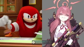 Knuckles Rates Blue Archive Students